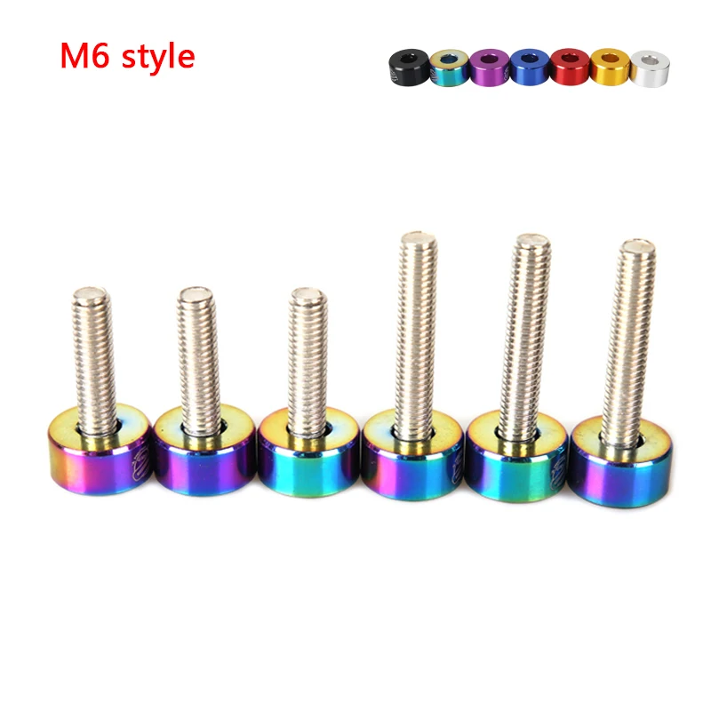 M6 Aluminum Fender Washers and Bolt 6 Pcs/Pack for honda Air inlet manifold engine car accessories auto fasteners auto accessories fender washers