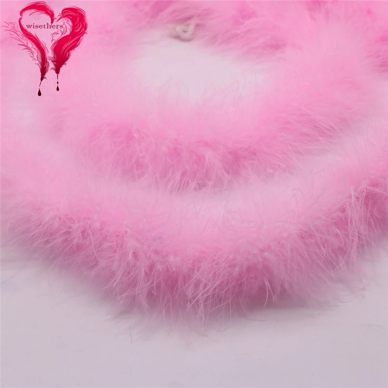 pink marabou feather boa 2
