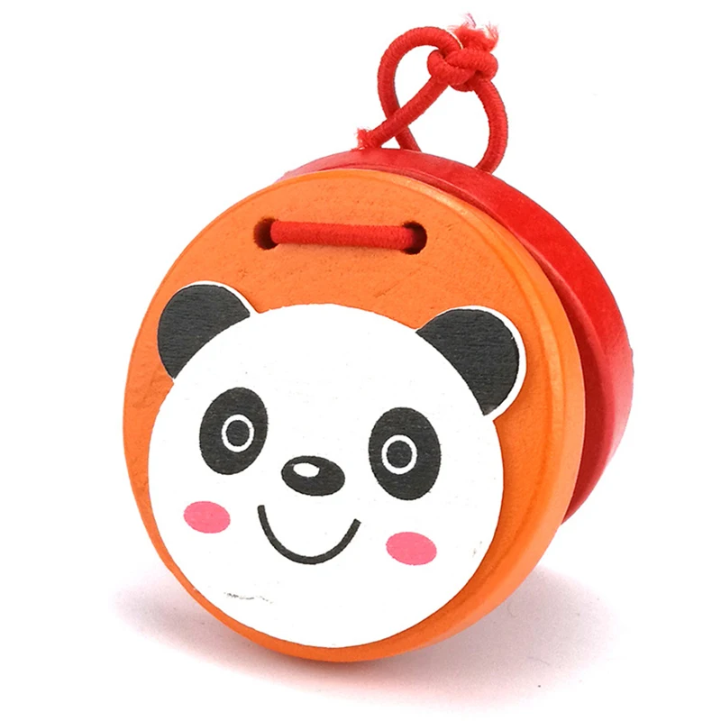 Wooden Cartoon Animal Ring Board Wood Color Music Perception Instrument Children Educational Toys Games Gift For Kids |
