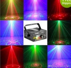 

Upgraded ! Free Shipping 40 Gobos Remote Control Professional 3 Heads RG laser Blue LED Mini laser stage light mini party light