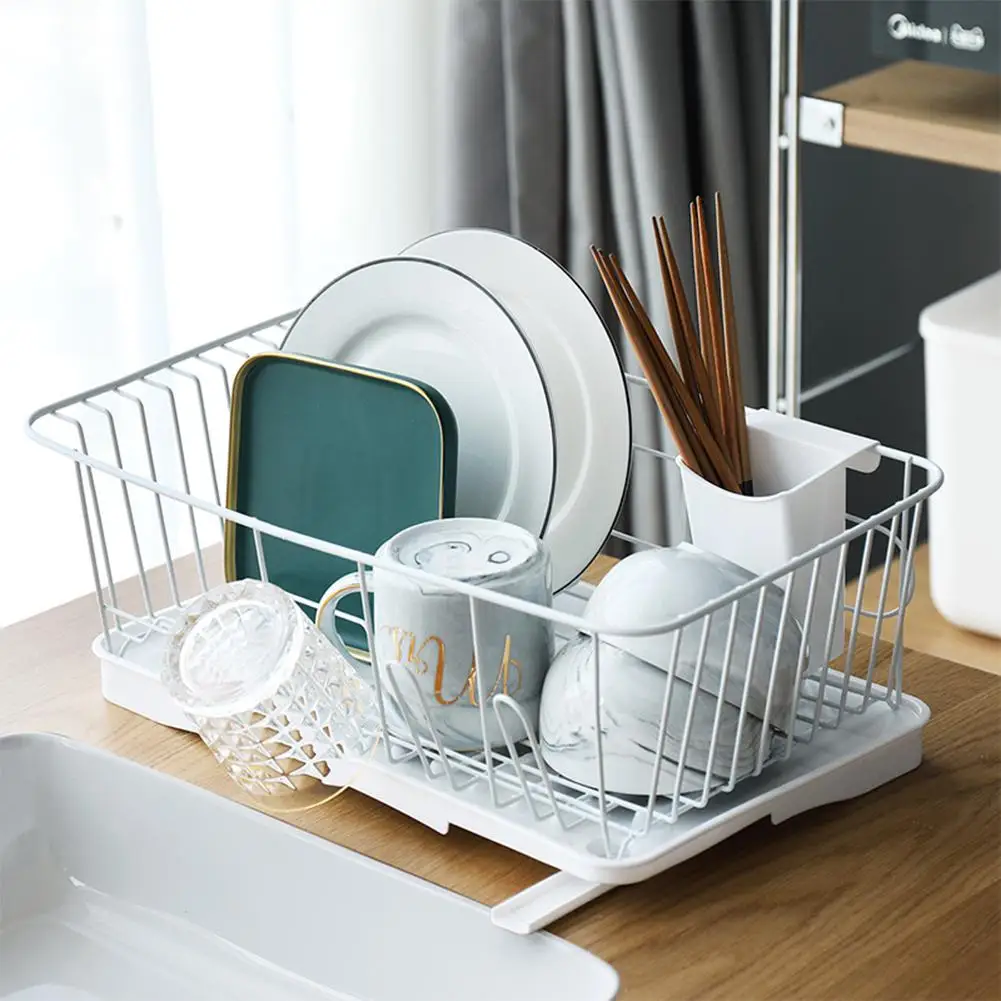 

LanLan Storage Organizer Dish Drainer Drying Rack None Sink Holder Tray for Plates Bowl Cup Tableware Shelf Basket