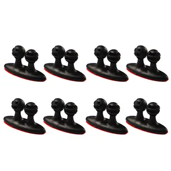 

New 8PCS/SET Multi-Purposes Car Wire Cable Holder Easy To Install Multifunctional Car Charger Line Earphone Cable Clip Organizer