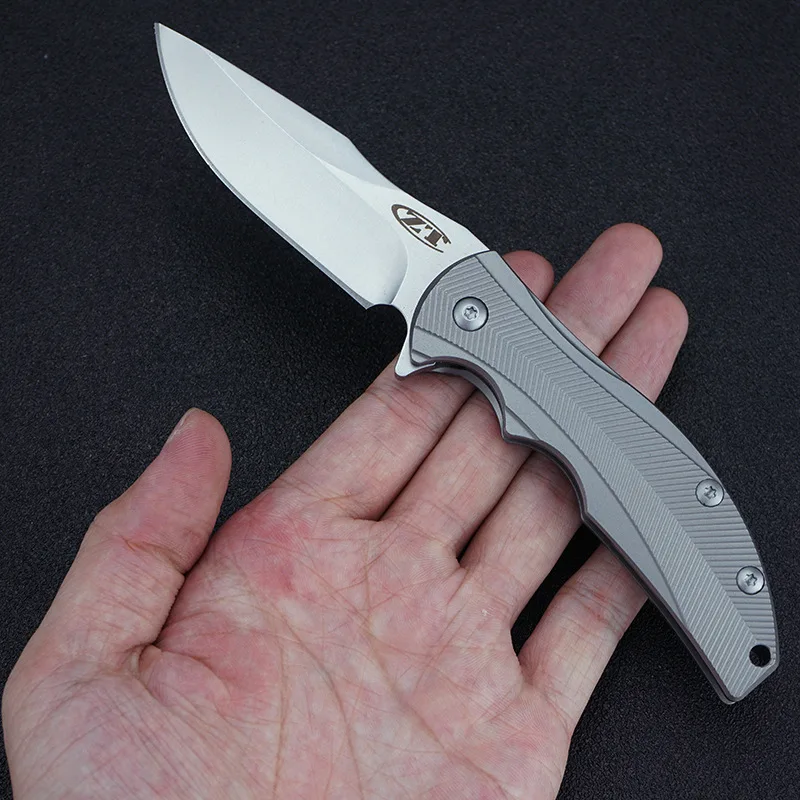 ZT0606 складной нож D2 лезвие TC4 ручка из титанового сплава шарикоподшипник карманные походные Ножи EDC инструмент