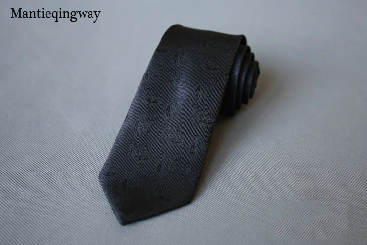 Mantieqingway 7 см Мужские костюмы Галстук из полиэстера с цветочным принтом Gravatas тонкий брак шеи галстуки для мужчин тощий галстук-платок