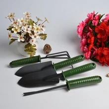 4 шт. Набор садовых инструментов сочетание цветок посадки Лопата сад пластиковая ручка четыре части Лопата для ухода за цветами большой