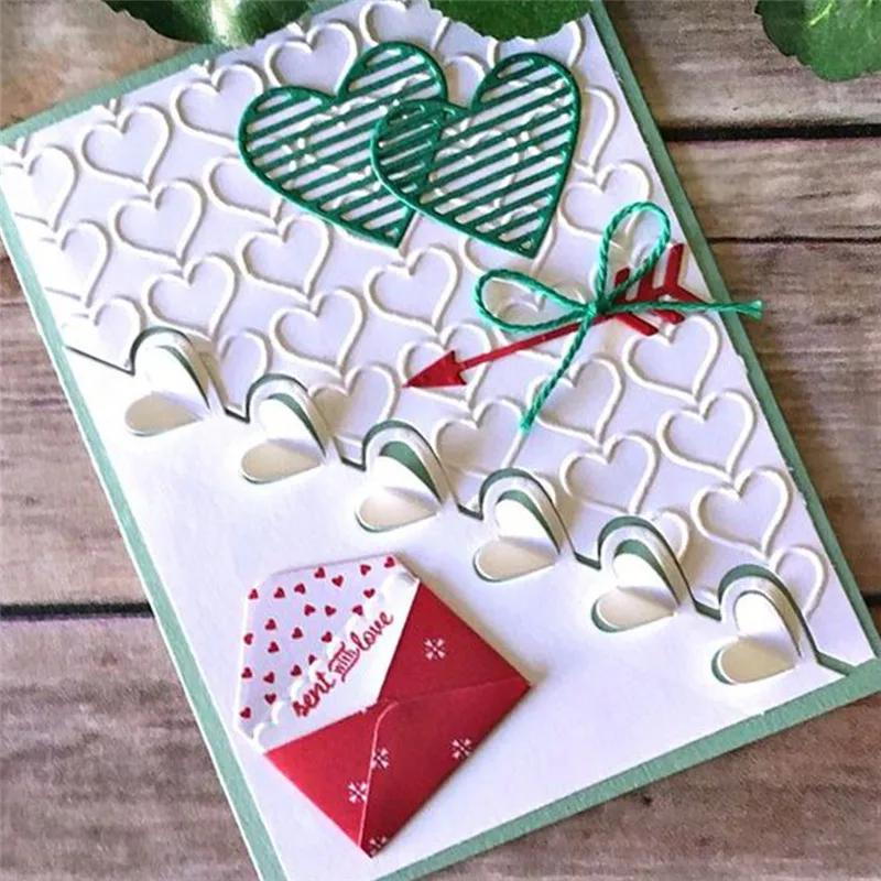 

YaMinSanNiO Love Notes Metal Cutting Dies Scrapbooking Craft Dies For Card Embossing Stencil New 2019 Valentine's Day Dies