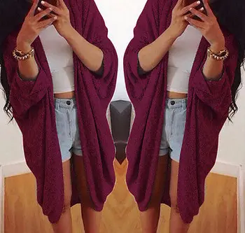 

New Fashion 2016 Autumn Winter Women Casual Knitted Sweater Long Sleeve Coat Jacket Outwear Tops Cardigan Female 4 Colors