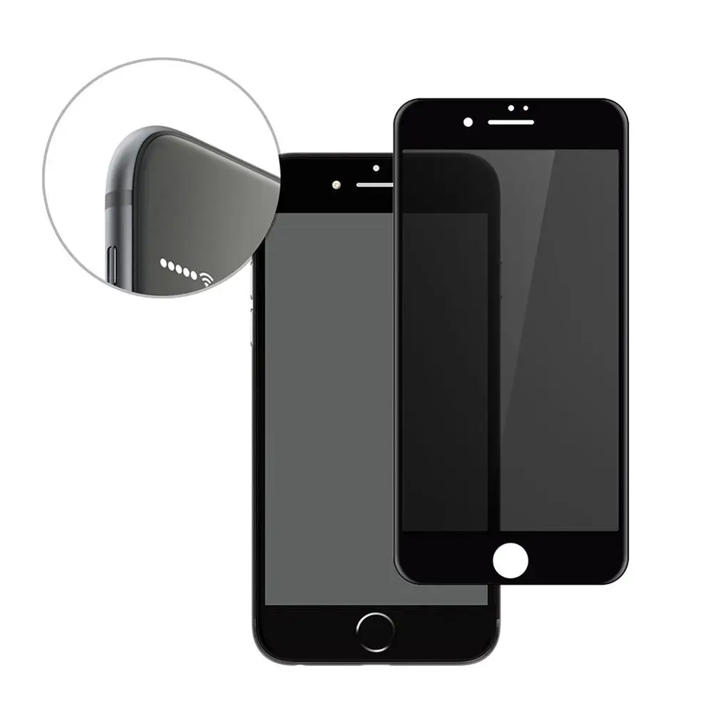 Роскошные 3D изогнутые защищающий от подсматривания бликов Экран протектор Закаленное стекло для iphone конфиденциальности мобильного телефона пленка для полного покрытия 100 шт./лот оптом