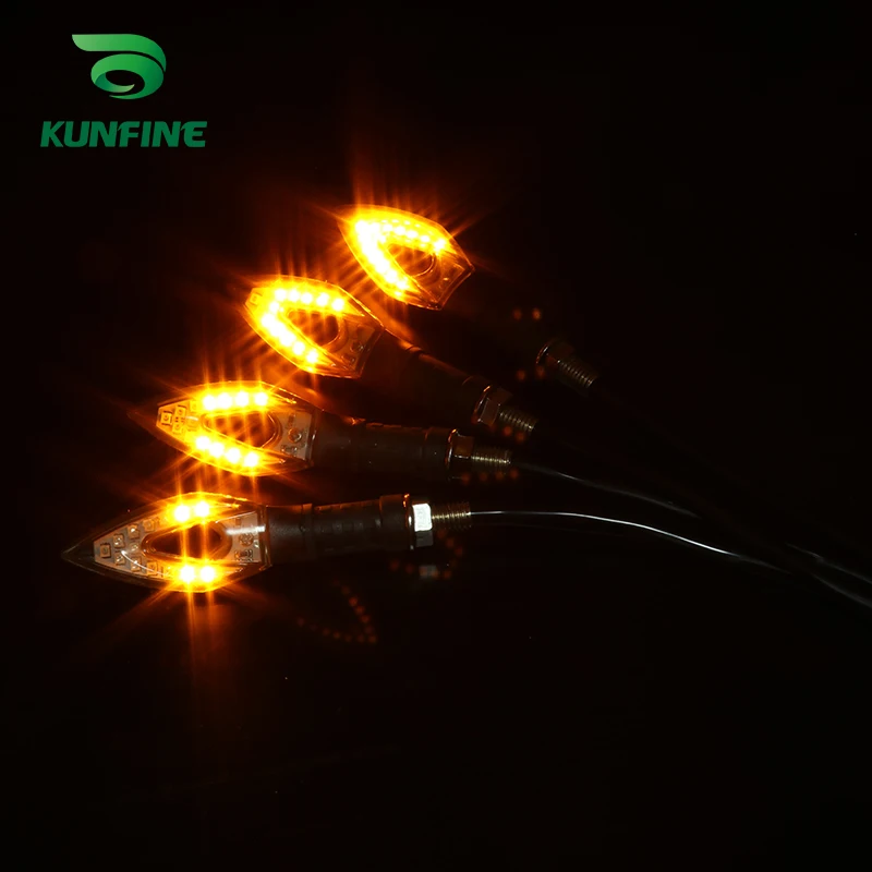 KUNFINE Universal LED Motorcycle flowing water flicker turn signal