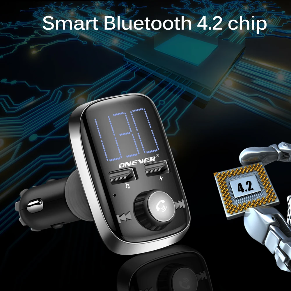 Bluetooth Car FM Transmitter Handsfree Car Kit Radio FM Modulator Bluetooth Aux Input/Output Mp3