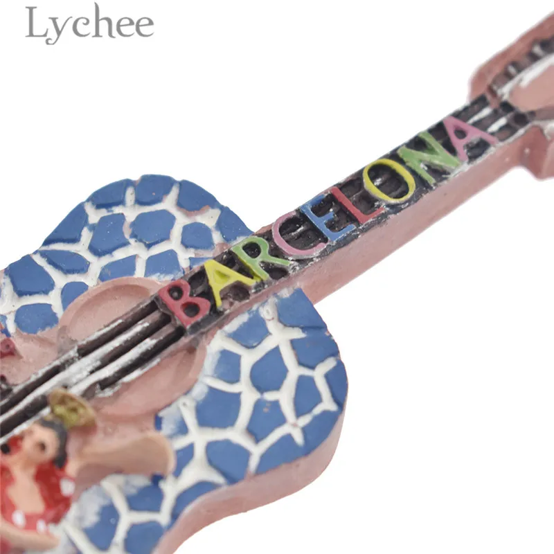 Магнит на холодильник Lychee Life креативная гитара из полимера 3d магнит