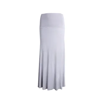 

Trendy Women clothes Elastic High Waist Pleated casual loose Bodycon Solid cotton Skirts one pieces