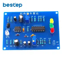 Инфракрасный датчик парковки комплект инфракрасный Реверсивный напоминание скорости электронная сборка отладка DIY