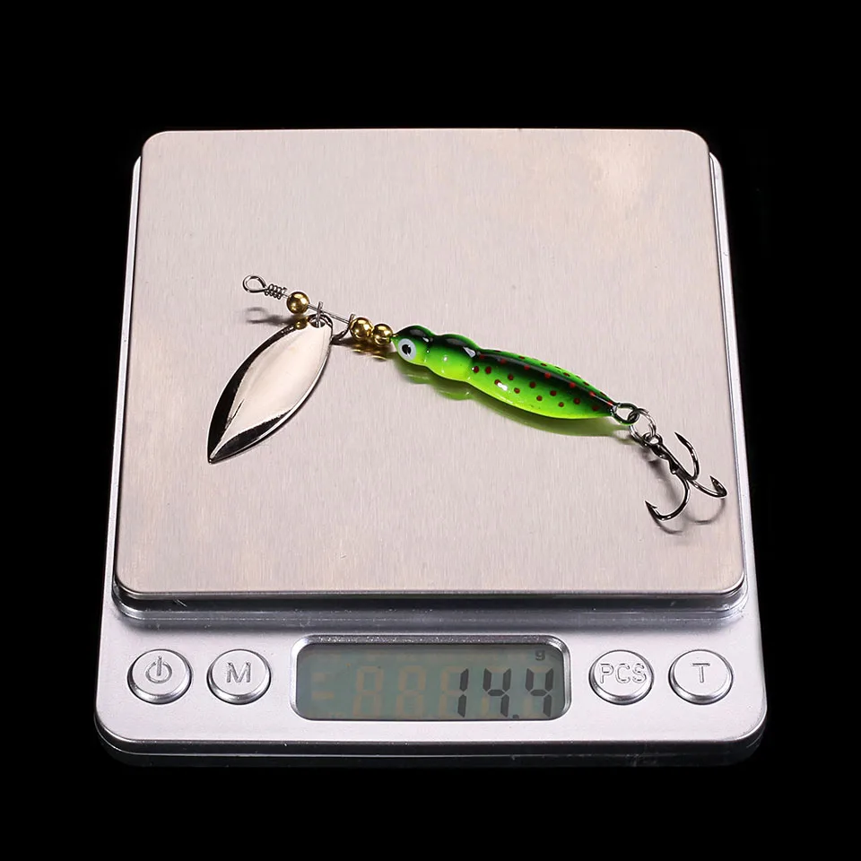 WALK FISH 14,4 г 70 мм насекомые рыболовные приманки латунная ложка искусственный Спиннербейт приманка металлическая щука рыболовные крючки оседающая на дно приманка Pesca
