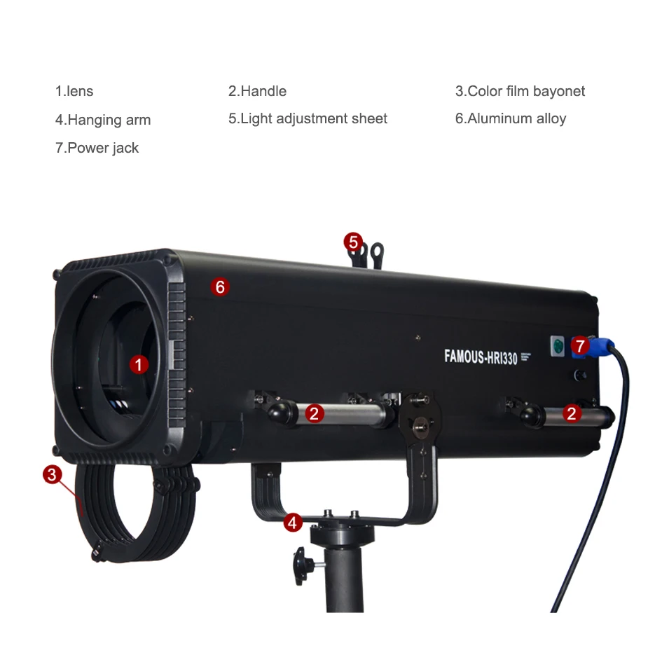US $1.610.00 ALUMOTECH 7000K 330W OSRAM Bubble Profile Stage Lighting5060Hz Chasing Light Day Light