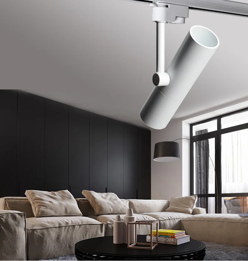 wholesale 2line 10W 12W 15W COB LED track spotlight clothing store track spot lighting high