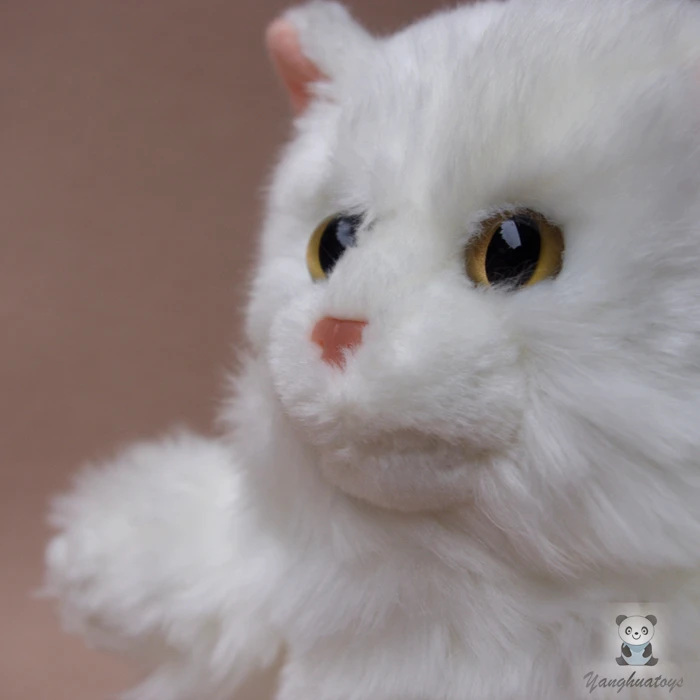 Большая Ручная кукольная игрушка персидская кошка куклы плюшевые детские игрушки-марионетки подарки