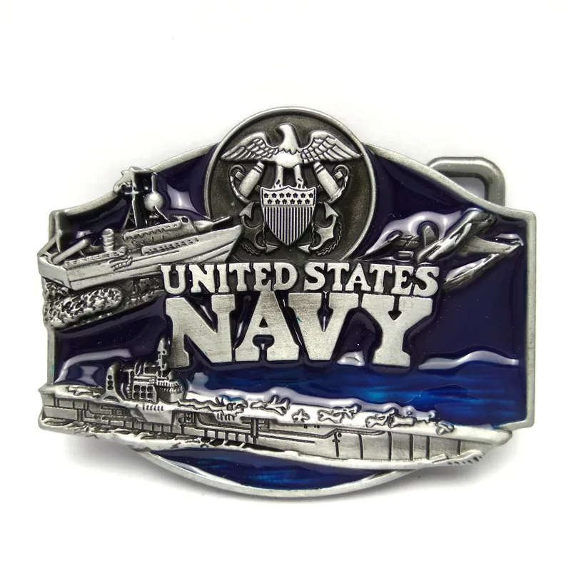 United States Navy Metal Belt Buckle mens big buckles wholesale custom