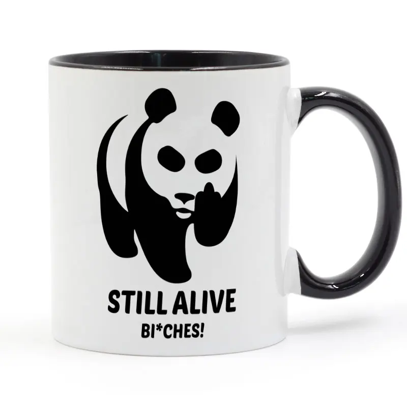 

Bad Panda Mug Coffee Milk Ceramic Cup Creative DIY Gifts Home Decor Mugs 11oz T1326