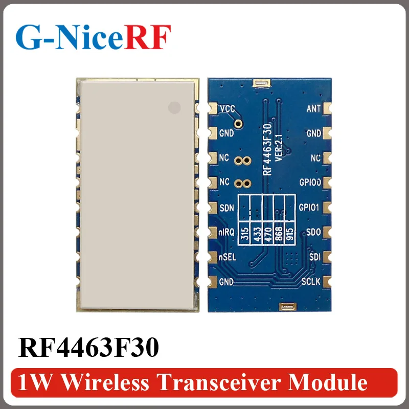 2 шт./лот RF4463F30 1 Вт 30dBm Si4463 чип 433 МГц Встроенный FSK беспроводной rf-модуль