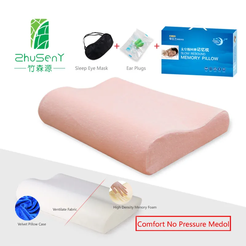 Wave Shape Foam Memory Neck Pillow Anti snore Bedding Cool Pillow ,Best