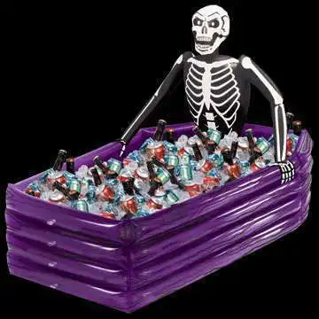 skeleton halloween inflatable cooler buckets ice cooler pvc inflatable coffin drink cooler party supplies