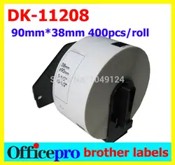 4 Рулонов Брат Совместимые Этикетки DK-11208 DK-1208 QL-700 QL570 Универсальный Наклейка 38 Х 90 мм Etiketten