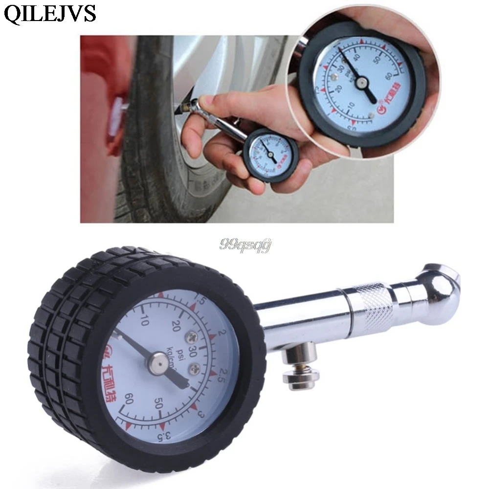 

YD-6025 Accurate Car Automobile Tire Air Pressure Gauge 0-60 PSI Dial Meter Drop ship