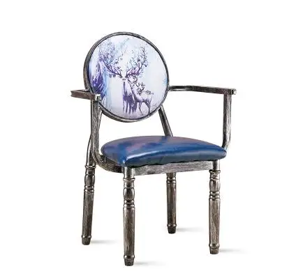 Iron chair restoring ancient ways makes old chair Europe type chair back chair. Iron chair restoring ancient ways makes old chair Europe type chair back chair.
