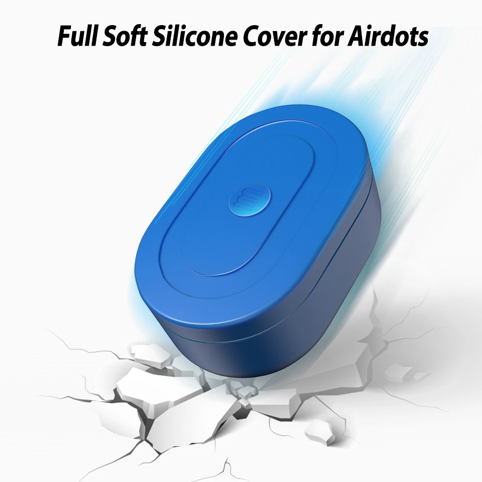 Разноцветный Мягкий силиконовый чехол Airdots защитный для Xiaomi Redmi Youth версия Mi Air Dots