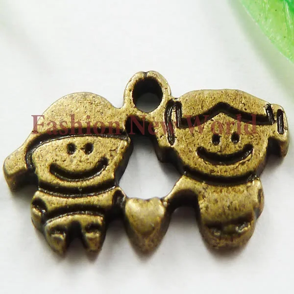 boy Charms 280pcs/lot Antique Plated Pendants Alloy Jewelry Findings T0150 | Украшения и аксессуары