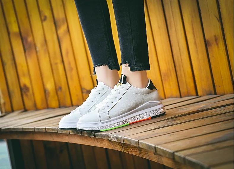 Women Casual Shoes Nice Spring Autumn Fashion Women Shoes Embroidered Tiger Breathable Lace-Up Platform Women SneakersNice0608-171111
