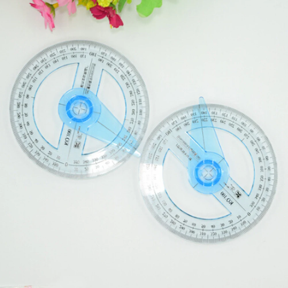 

Dia 10cm 360Degree Protractor Angle Finder Sewing Student Office Engineer Tool