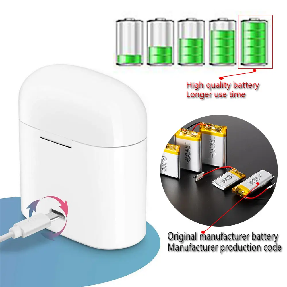 New 5.0 Earphone Bluetooth sport earbuds TWS Wireless Bluetooth headset Casque Sans Fil Charger Box Earbuds Stereo Earphone