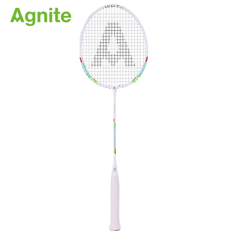 Agnite الرسمية مضرب بدمنتون 3 قطعة/الوحدة الهواة الترفيه الأسرة ارتداء المقاومة اللياقة الرياضية هدايا 3 قطع كرات التدريب