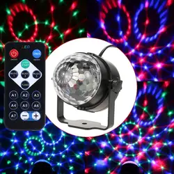 7 цветов DJ дискотечный шар Lumiere 3 Вт Звуковая активация лазерный проектор RGB этап эффект освещения лампы легкая музыка рождество КТВ вечерние