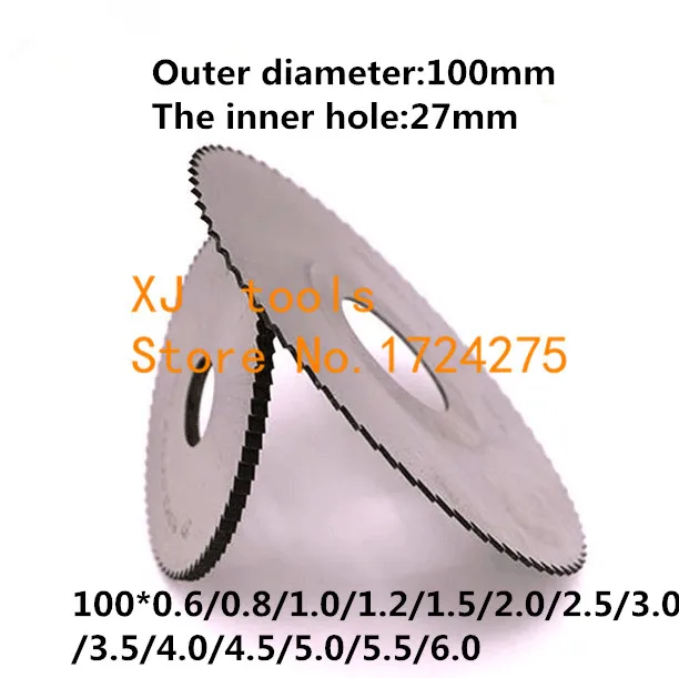 

1PCS HSS milling cutter 100*0.6/0.8/1.0/1.2/1.5/2.0/2.5/3.0/4.0/5.0,Slotting cutter,saw blade milling cutter,milling pin tool