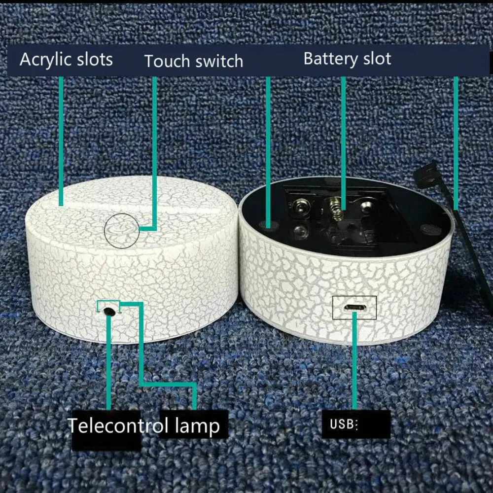 Производитель 3d ночник Креативный дизайн Хаунд подарок 3d светильники Usb Led Детская комната светодиодные лампы для детей