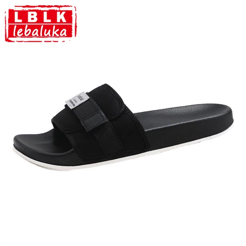 LebaLuka Summer Men Beach Sandals Concise Open Toe Soft Bottom Slippers Daily Vacation Club 