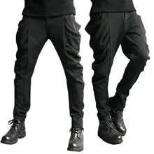 27-44 Новинка новая мужская одежда модный стилист волос прямая промежность брюки шаровары брюки плюс размер платье певица костюмы