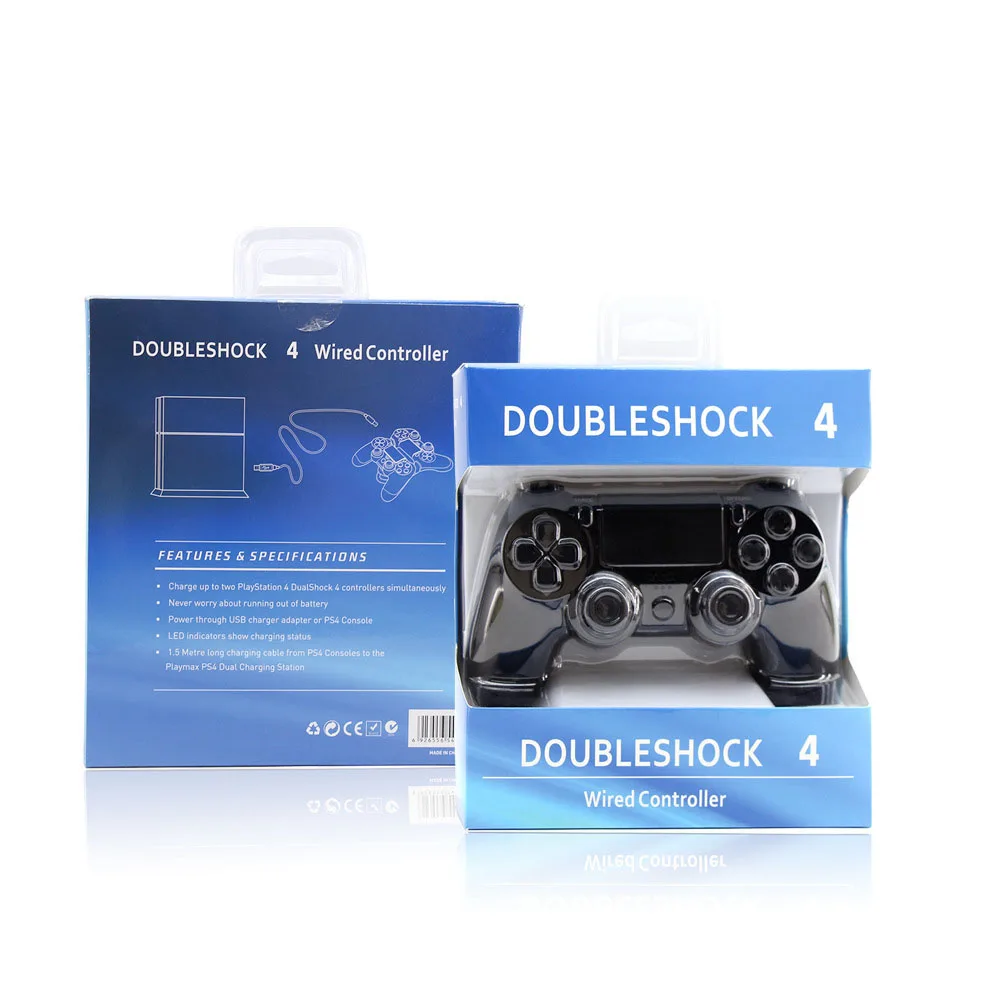 USB проводной контроллер для PS4 Геймпад для Play Station 4 контроллер для Dualshock 4 геймпад для PS4 консоли с двойной вибрацией