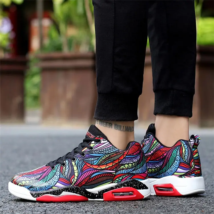 font b Men s b font Basketball Sneakers lace up breathable outdoor sport trainers unisex