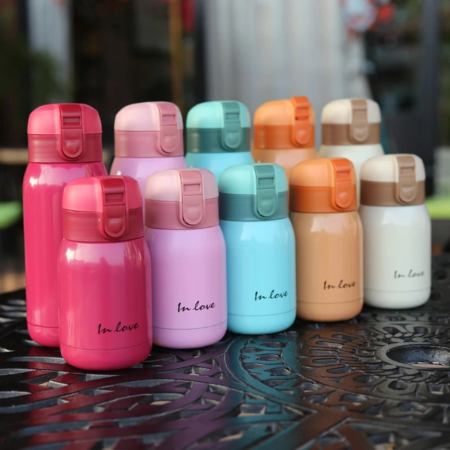 400ML Children Thermos Water Bottle Kids Thermos Mug Baby Duck Billed Straw  316 Stainless Steel Vacuum Flasks Tumbler Thermo Cup - AliExpress