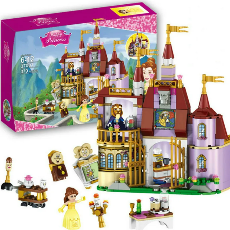 Набор строительных блоков в стиле принцессы Belle's Beauty And The Beast 37001|Блочные
