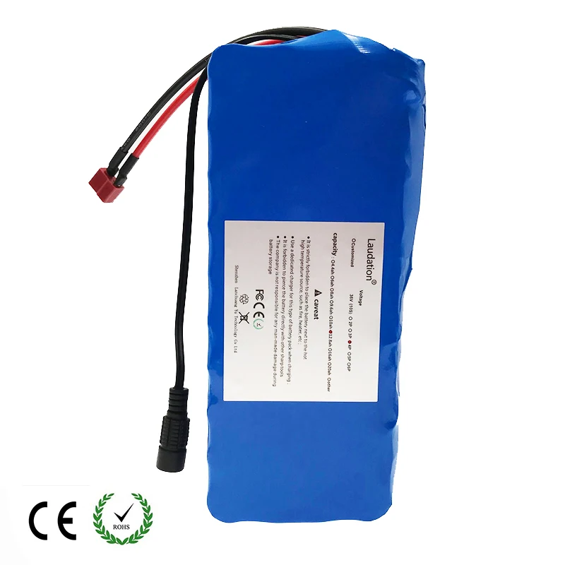 Laudation 36V 12ah литиевая батарея электрического велосипеда 42V 10S 4P высокое качество 18650