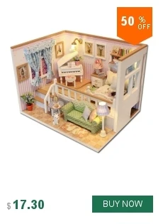 Кукольный дом Poppenhuis кукольный домик Миниатюрный ручной работы Casa De Boneca DIY игрушки для детей подарки на день рождения кошка торт дневник H014