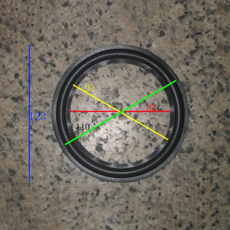 2 pcs Speaker Repairing Parts 5 inch Foam Side Surround(82mm/92mm/110mm/123mm)