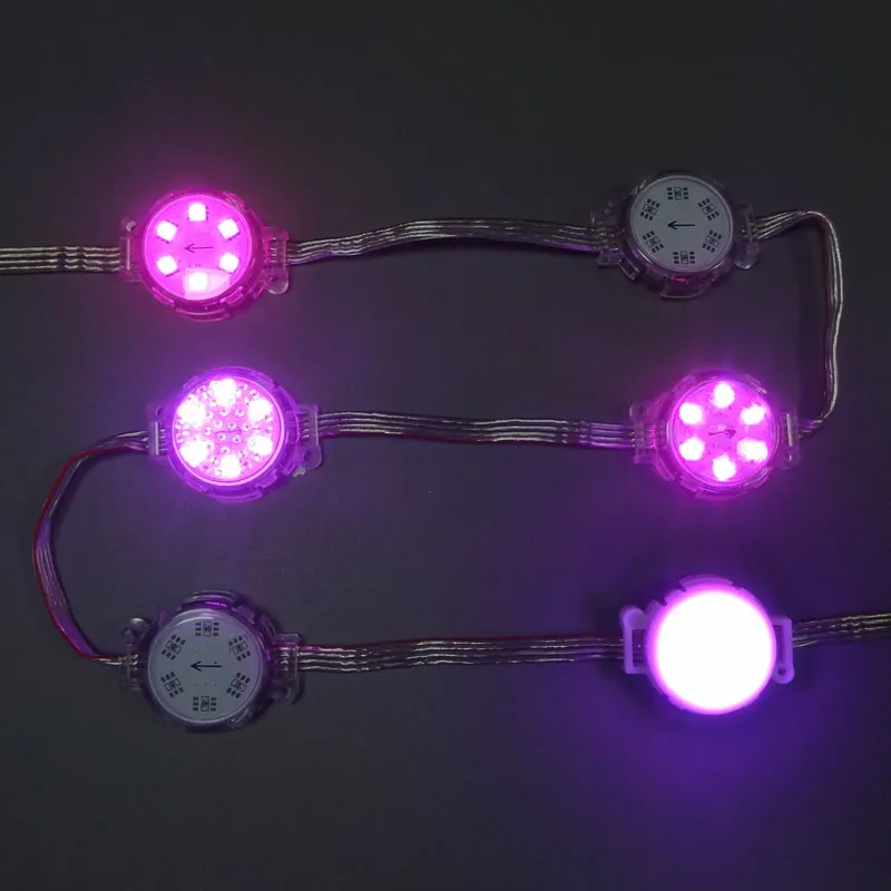 DC 24 В 5050 SMD RGB 6 светодиодов S диаметр 40 мм SM16703 светодиодный модуль