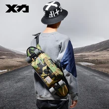 MACKAR 28x10x18cm Single-shoulder Chest Pack Skateboard bag 1000D Small Cruiser Carrying Bags Men Street Waist Bag