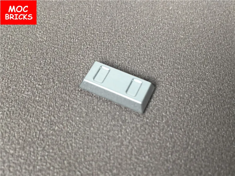 20 шт./лот MOC кирпичи Золотая и серебряная посуда слиток/брусок подходит для 99563